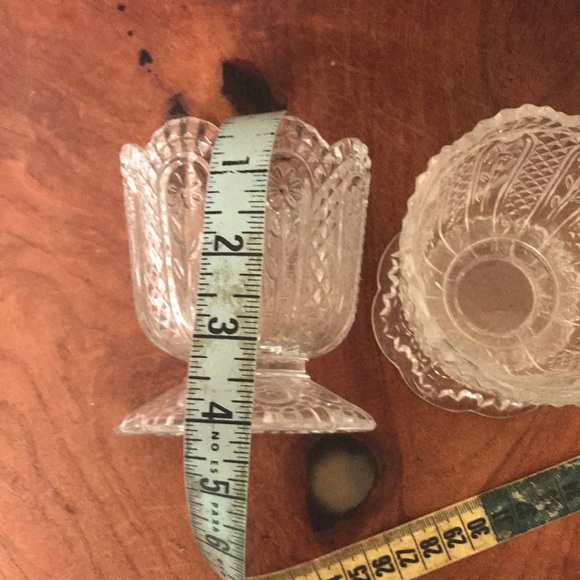 Set of 2 Avon vintage flower crystal goblets - Picture 8 of 11